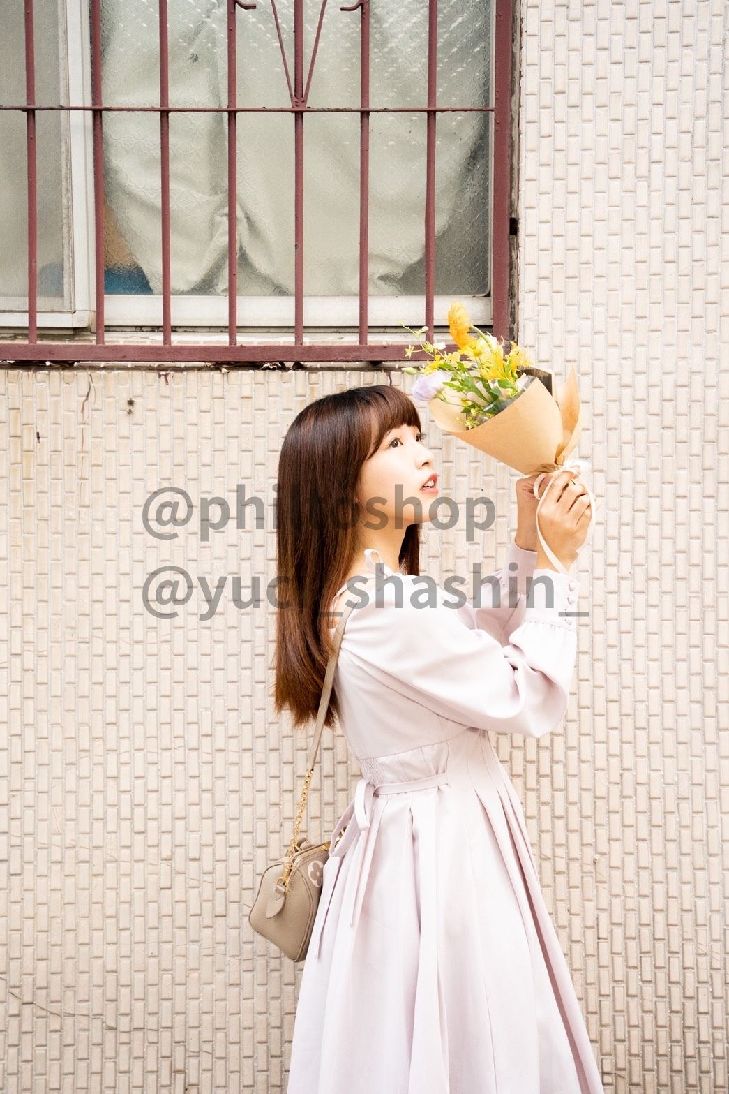 Philtoshp人像攝影作品-在夕陽餘暉下如花束般地綻放自我